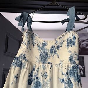 Altar'd State Blue Floral Maxi Dress
